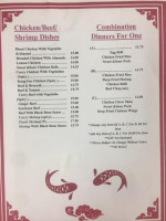 Harvey's Family Restaurant menu