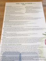 True Food Kitchen Woodlands menu