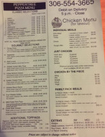 Pepper Tree Family menu