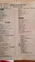 Barceloneta menu