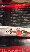 Agua Chiles Sushi menu