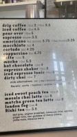 Condesa Coffee menu