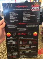 Flamin' Joes Wings menu