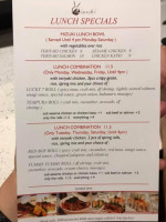 Mizuki Sushi menu