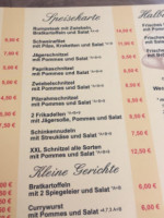 Imbiss A La Carte menu