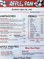 Apple Pan menu