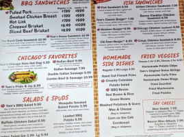 Tom's Bbq menu