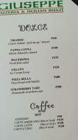 Giuseppe Pizzeria And Sicilian Roast Mactan menu