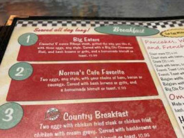 Norma's Cafe menu