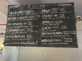 Relic Brewing menu