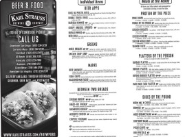 Karl Strauss Brewing Company menu