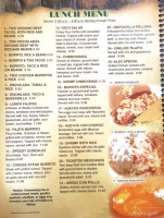 Monterrey Mexican menu