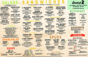 Mcalister's Deli menu