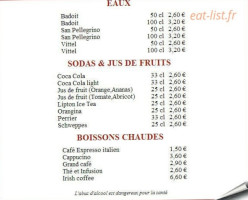 Hostellerie De La Vallée menu