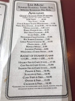 Gracie's Sea Hag  menu