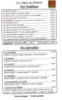 Crêperie Du Théâtre menu