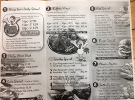 Wing Lover menu