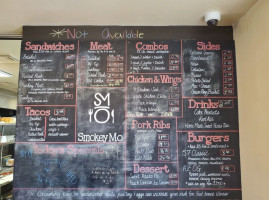 Smokey Mo menu