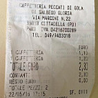 Peccati Di Gola menu