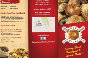 All Star Bagel menu