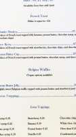 Intrinsic Bakery menu