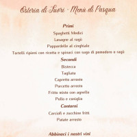 Osteria Di Fuori menu