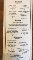 Bean Brew menu