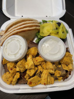 Greek Plate Gyro's inside