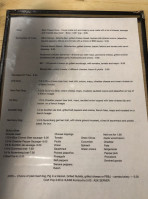 Masters Brewhouse menu