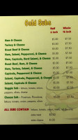 East End Pizzeria menu