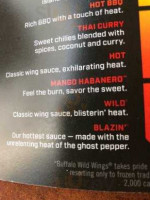 Buffalo Wild Wings Koreatown menu