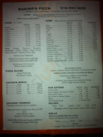 Marino's Pizza menu