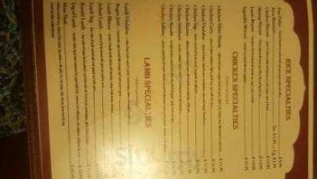 Curry Dream Indian menu