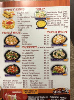 Panpan Wok menu