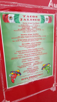 Tacos Jalisco menu