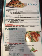 575 Bistro menu