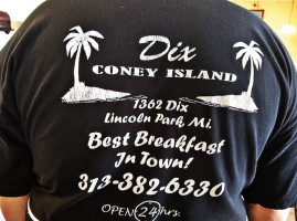 Dix Coney Island menu