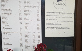 Pizzeria Gobja Hiška Liku Doo menu