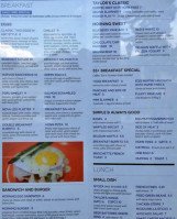 Taylor's menu