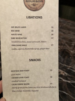 Bank Bourbon menu