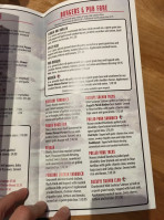 Sockeye Brewing menu