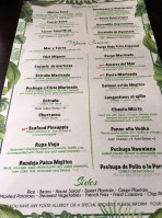 Mojitos Restaurant Bar menu