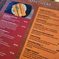 Thai Flavors menu