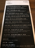 Broken Symmetry Gastro Brewery menu