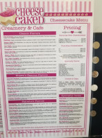 Cheesecaked menu