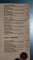 Mini India Takeaway menu