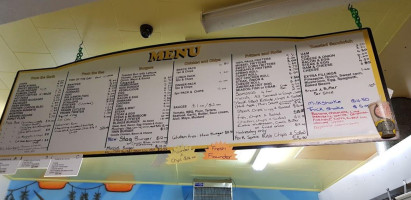 Coromandel Top Town Takeaways menu