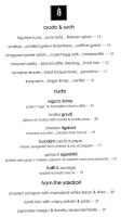 Crudo Nudo menu