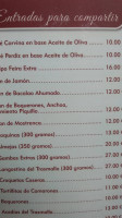 Toruño menu