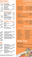 Sushi Palace menu